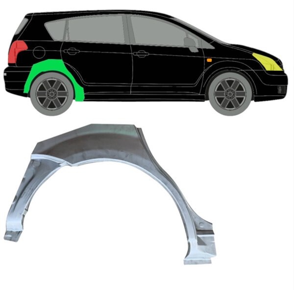 Hinten Kotflügel Blech für Toyota Corolla Verso 2004 - 2009 rechts