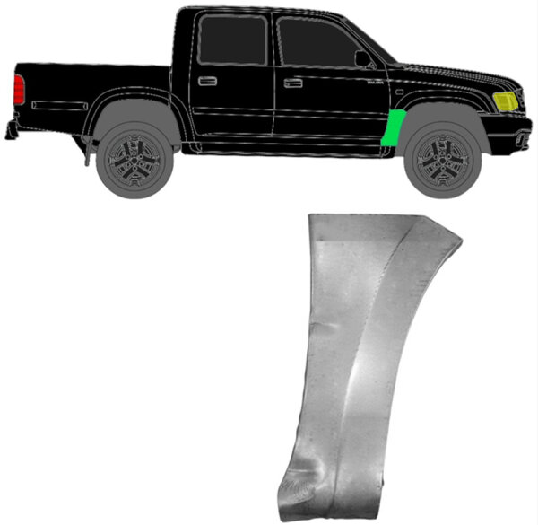 Vorne Kotflügel Blech für Toyota Hilux 2001 - 2005 rechts