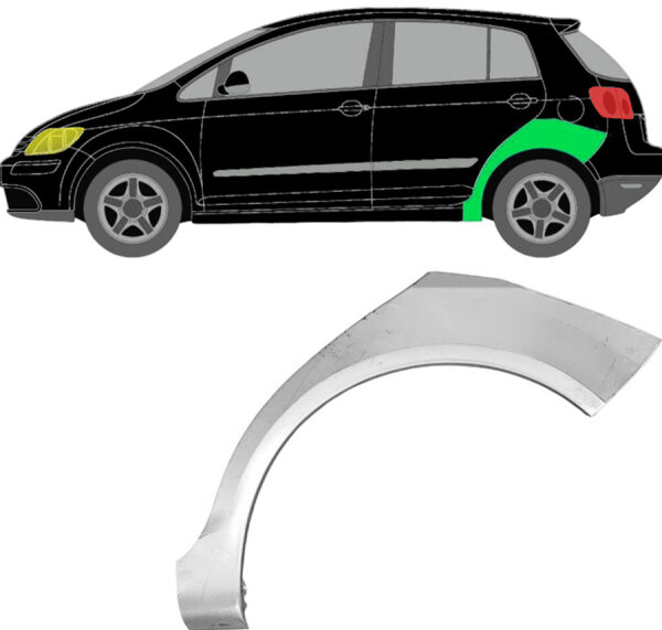 Hinten Radlauf Blech für Volkswagen Golf Plus 2005 - 2013 links