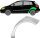 Hinten Radlauf Blech für Volkswagen Golf Plus 2005 - 2013 links