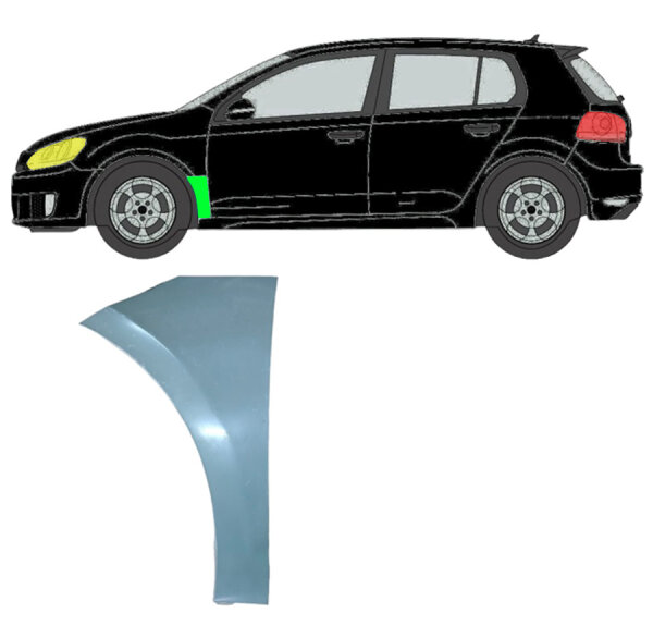 Vorne Kotflügel Blech für Volkswagen Golf VI 2008 - 2013 links