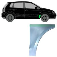 Vorne Kotflügel Blech Für Volkswagen Polo 2001 bis 2009 Links