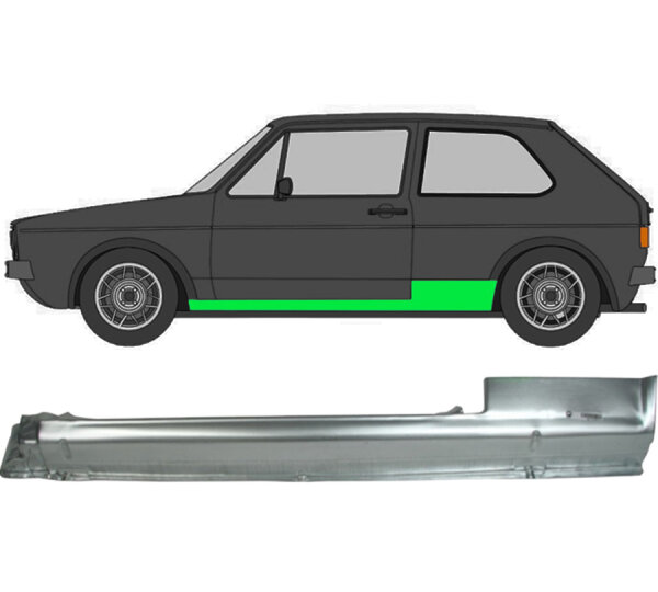 3 Tür Schweller Blech für Volkswagen Golf I 1974 - 1985 links