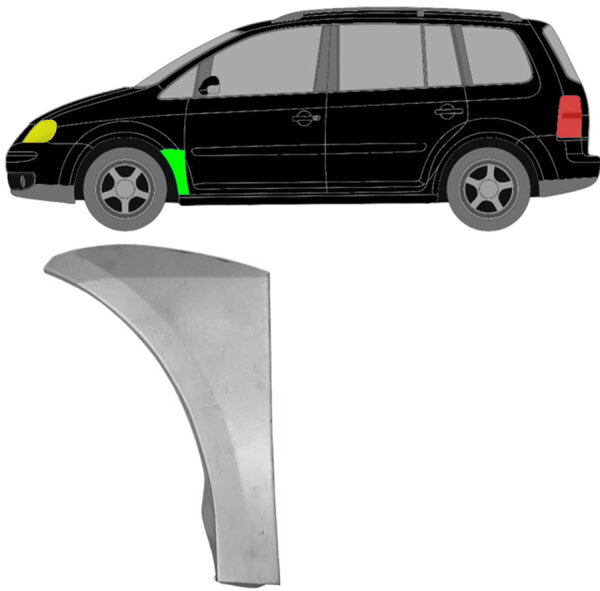 Vorne Kotflügel Blech für Volkswagen Touran 2003 - 2015 links