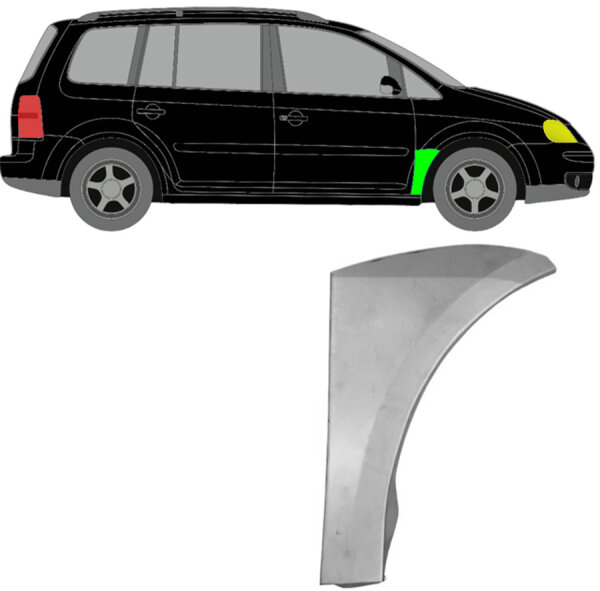 Vorne Kotflügel Blech für Volkswagen Touran 2003 - 2015 rechts