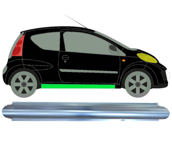 Schweller Blech für Citroen C1 2005 - 2012 rechts