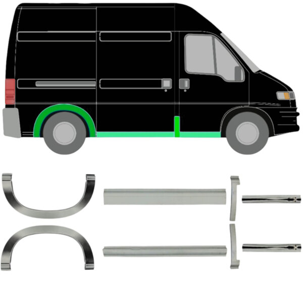 Schweller Blech Radlauf Blech für Peugeot Boxer 1994 - 2006