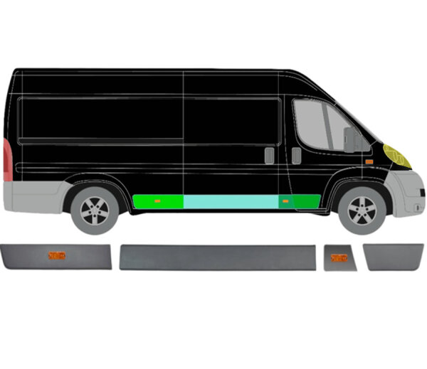 Seitenleisten Satz mit Heckleuchte für Peugeot Boxer 2006 rechts