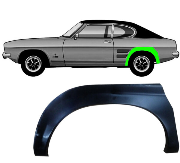 Hinten Radlauf Blech für Ford Capri 1968 - 1974 links