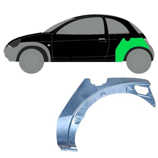 Hinten Radlauf Blech für Ford Capri 1974 - 1987 rechts