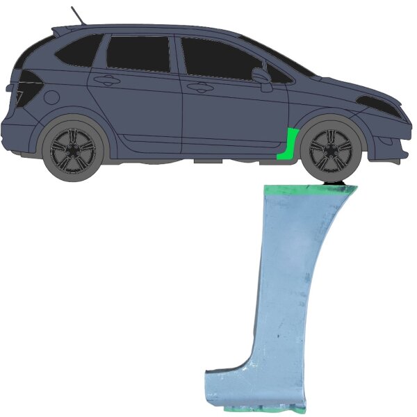 Vorne Kotflügel Blech Für Honda Frv 2005 Bis 2009 Links