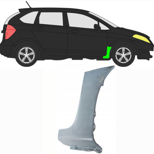 Vorne Kotflügel Blech für Honda Frv 2005 - 2009 rechts