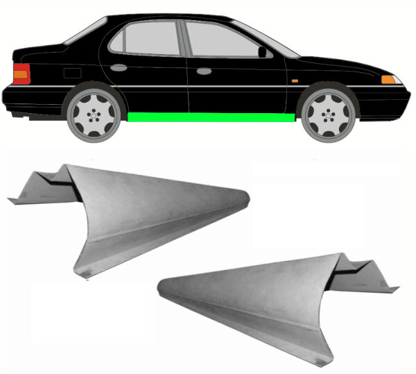 Schweller Blech Satz für Hyundai Lantra 1990 - 1995 rechts & links