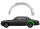 Hinten Radlauf Blech für Jaguar Xj 1986 - 1994 links