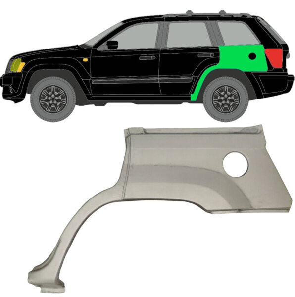 Hinten Radlauf Blech für Jeep Grand Cherokee 2005 - 2010 links