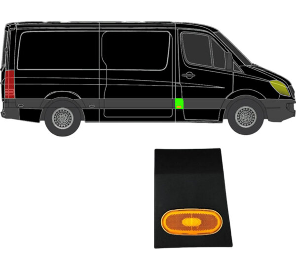 Vorne mittelsäule Seitenleiste Heckleuchte für Mercedes Sprinter Ab 2006 rechts