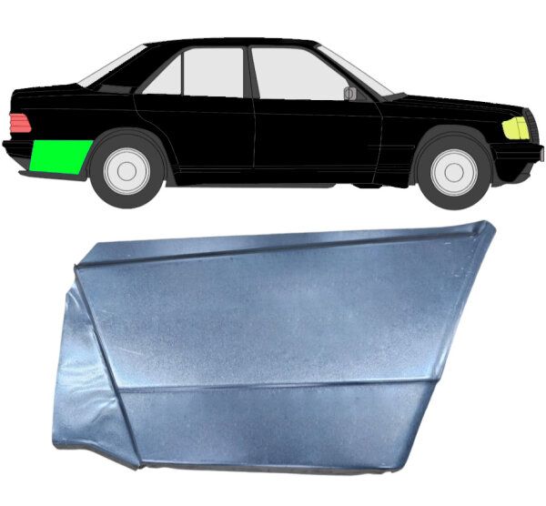 Hinten Kotflügel Blech für Mercedes 190 W201 1982 - 1993 rechts