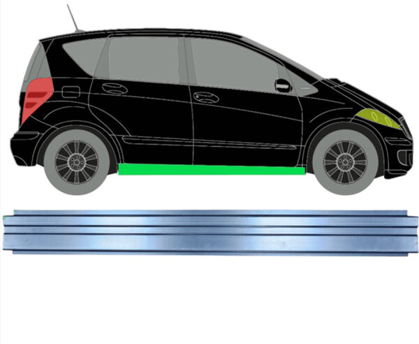 Innen Schweller Blech für Mercedes A - Class W169 2004 - 2012 rechts = links