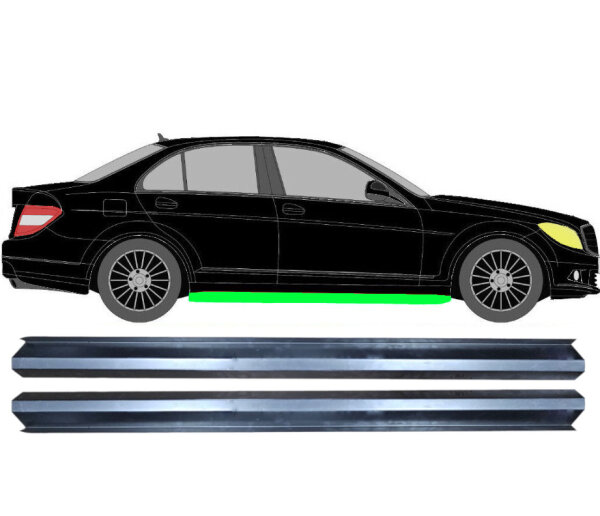 Schweller Blech Satz für Mercedes C - Klasse W204 2007 - 2014 rechts & links