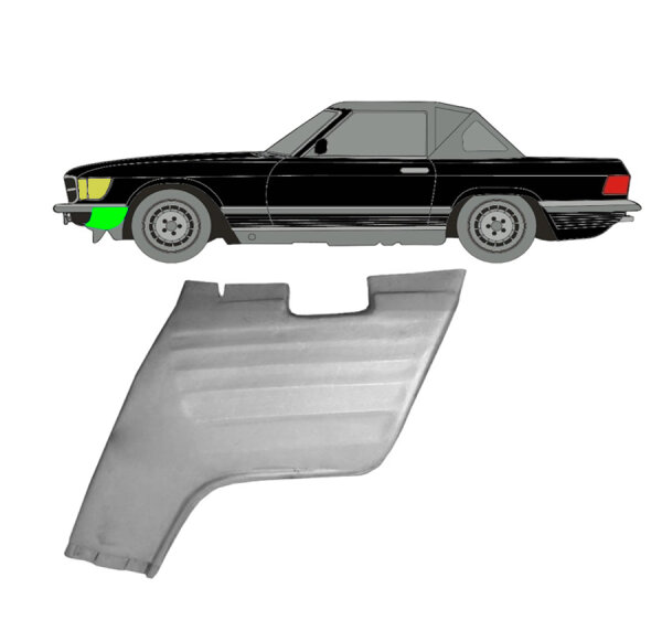 Vorne Kotflügel Blech für Mercedes Slc Sl R107 C107 Coupe 1971 - 1989 links