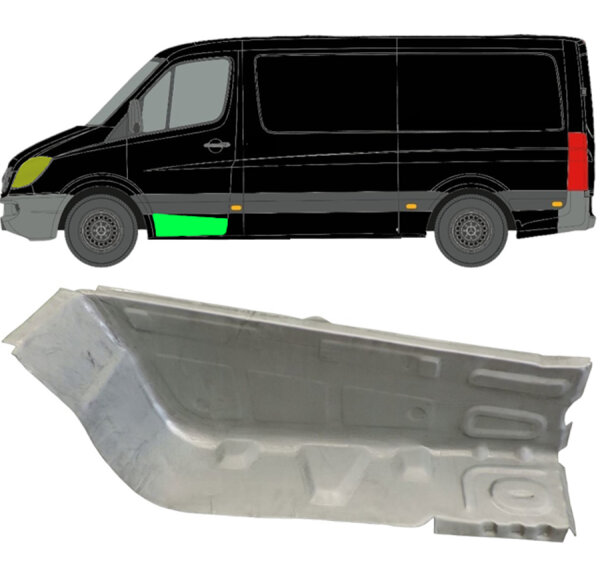 Vorne Einstiegsbleche Blech für Mercedes Sprinter Ab 2006 links