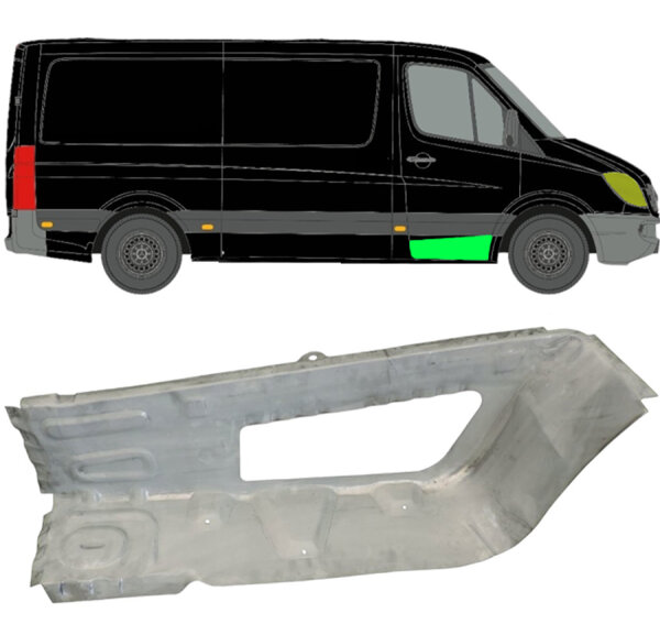 Vorne Einstiegsbleche Blech für Mercedes Sprinter Ab 2006 rechts