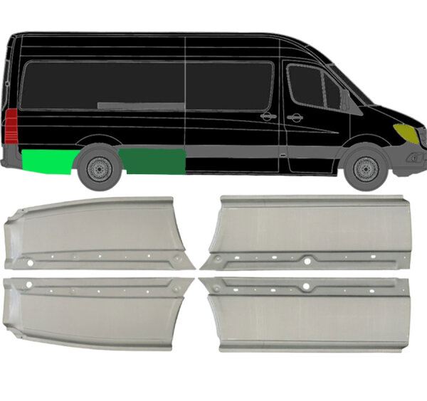 4x Kotflügel hinten Satz  für Volkswagen Crafter Ab 2006 lang rechts Und links