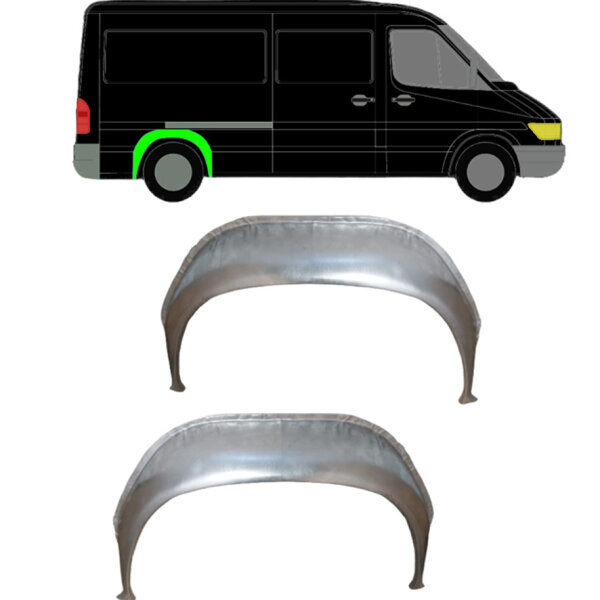 Hinten Innen Radlauf Satz für Mercedes Sprinter 95 - 06 rechts & links