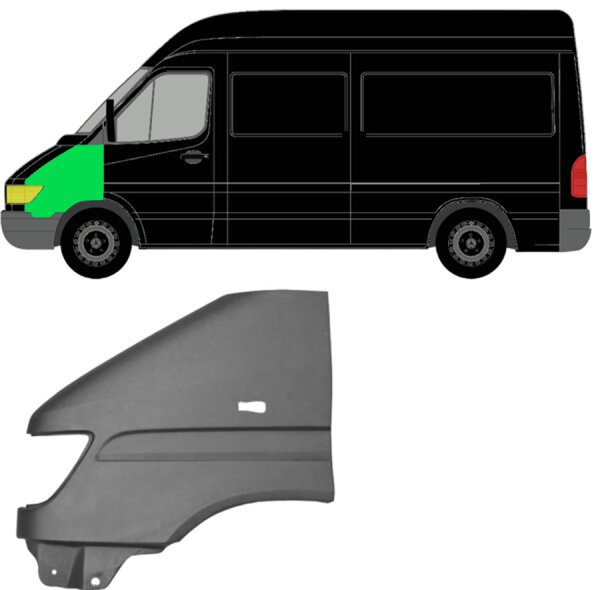 Vorne Kotflügel für Mercedes Sprinter 1995 - 2000 links