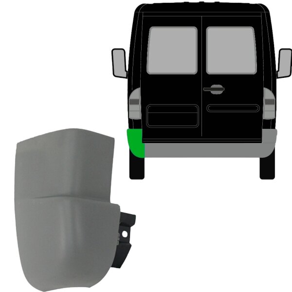 Hinten Kolumne Niedrig für Mercedes Sprinter 1995 - 2006 rechts