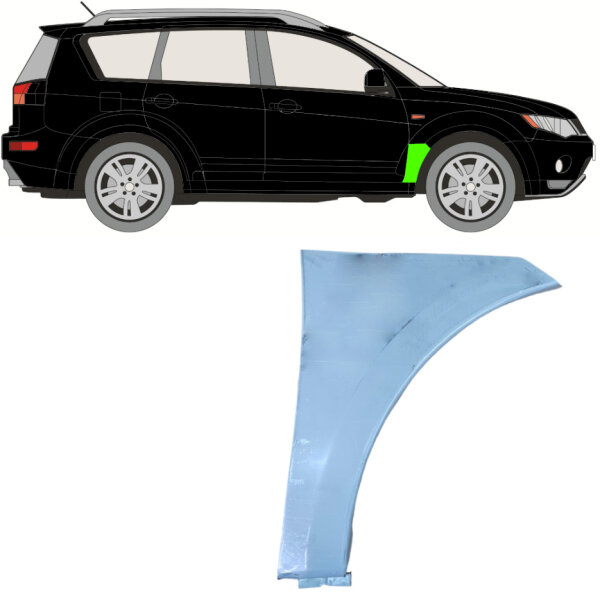 Vorne Kotflügel Blech für Mitsubishi Outlander 2007 - 2012 rechts