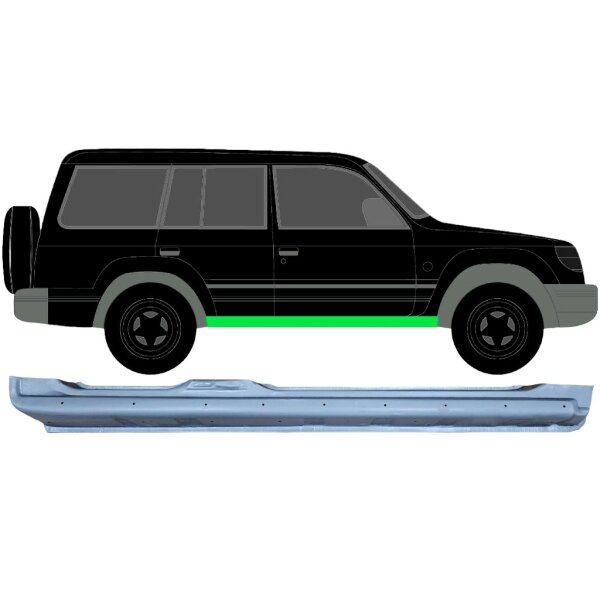 Voll Schweller Blech für Mitsubishi  Pajero 1991 - 2001 links