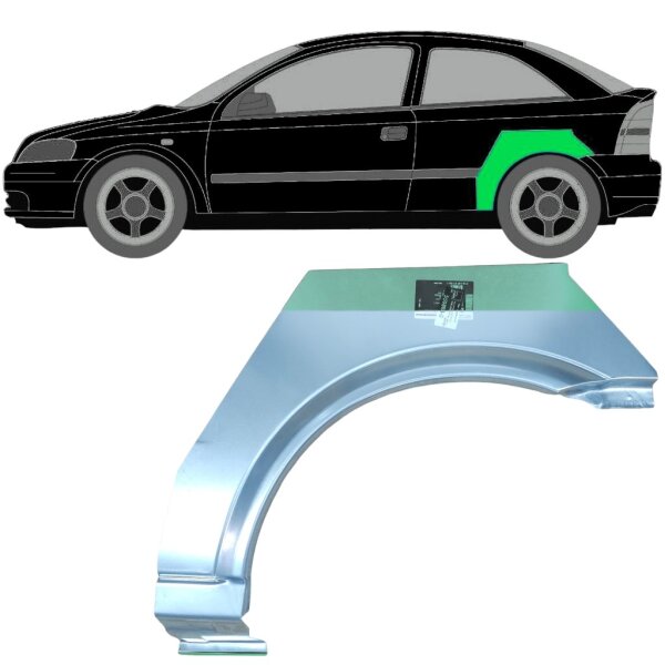 Hinten 3 Tür Radlauf Blech für Opel Astra G 1999 - 2009 links