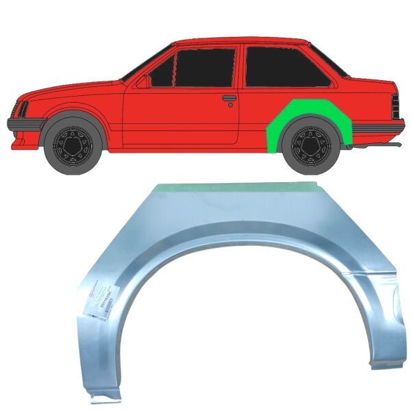 Hinten 2 Tür Radlauf Blech für Opel Corsa A 1982 - 1993 links