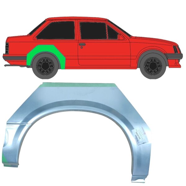 Hinten 2 Tür Radlauf Blech für Vauxhall Corsa A 1982 - 1993 links