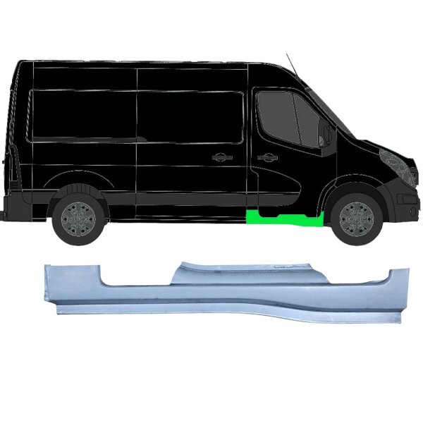 Vorne Schweller Blech für Opel Movano Ab 2010 rechts