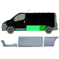 Lang Blech Satz für Vauxhall Vivaro 2001 - 2014 links