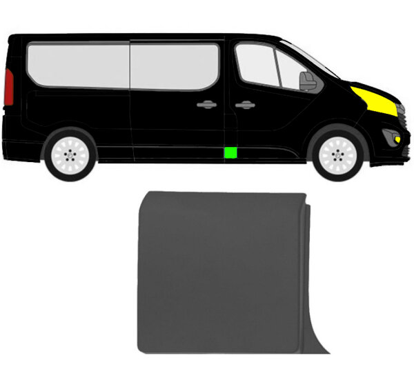 Vorne mittelsäule Seitenleiste für Renault Trafic Ab 2014 rechts