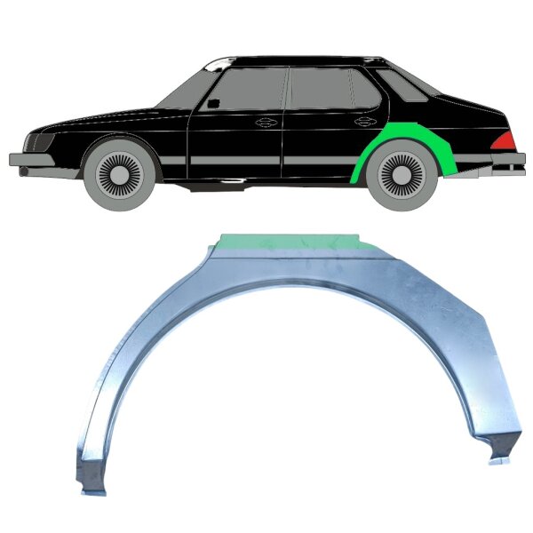 Hinten 5 Tür Radlauf Blech für Saab 900 1978 - 1995 links