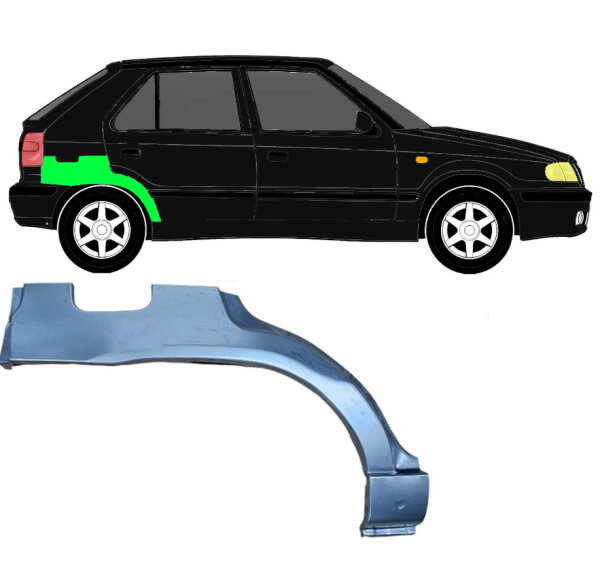 Hinten Radlauf Blech für Skoda Felicia 1994 - 2001 rechts