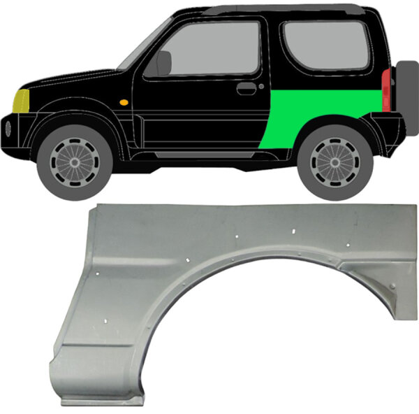 Hinten Kotflügel Blech für Suzuki Jimny 1998 - 2018 links