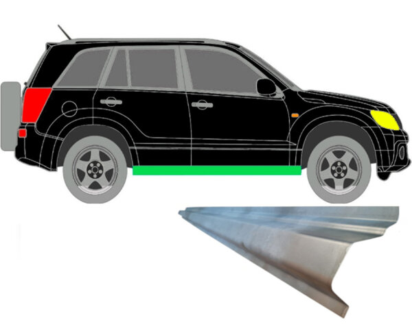 Innen Schweller Blech für Suzuki Grand Vitara 2005 - 2012 symmetrisch