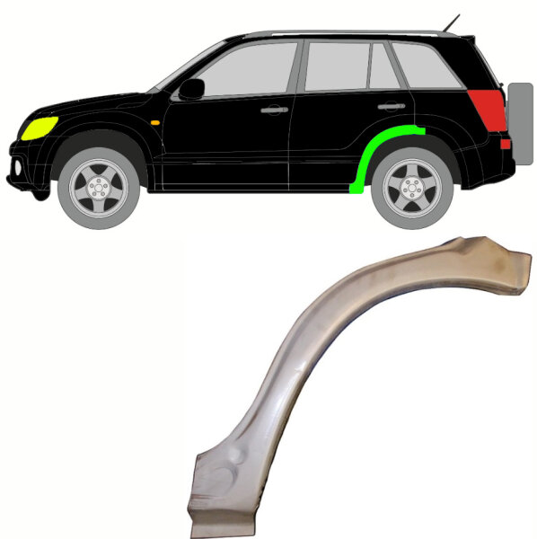 Hinten Radlauf Blech oben für Suzuki Grand Vitara 2005 – 2012 links