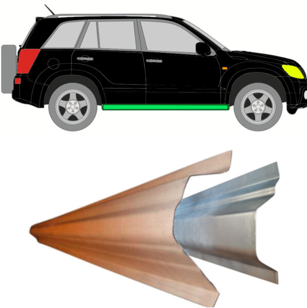 Schweller innen & außen Satz für Suzuki Grand Vitara 05 – 12 rechts & links