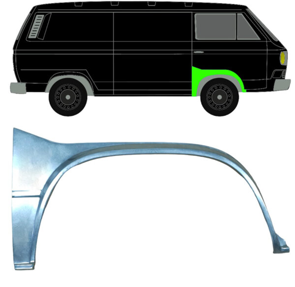 Vorne Radlauf Blech für Volkswagen Transporter T3 1979 - 1992 rechts