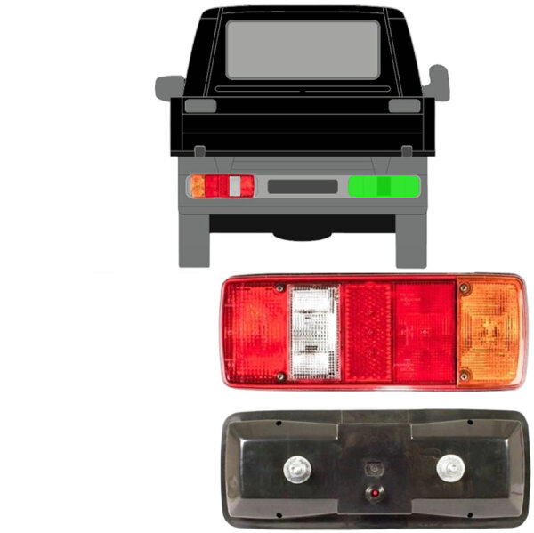 Hinten Fahrgestell Behälter Licht für Volkswagen Transporter T4 Ab 1990 rechts