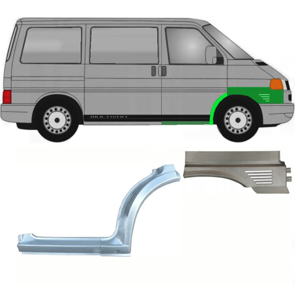 Radlauf Kotflügel vorn & Schweller Satz für Volkswagen T4 ab 96 rechts