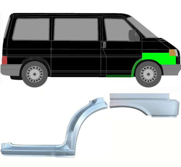 Radlauf Kotflügel vorn & Schweller Satz für Volkswagen T4 ab 90 rechts