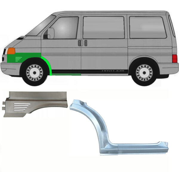 Radlauf Kotflügel vorn & Schweller Satz für Volkswagen T4 ab 96 links