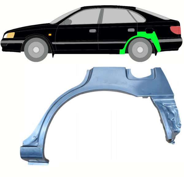 Hinten Radlauf Blech für Toyota Carina E 1992 - 1997 links